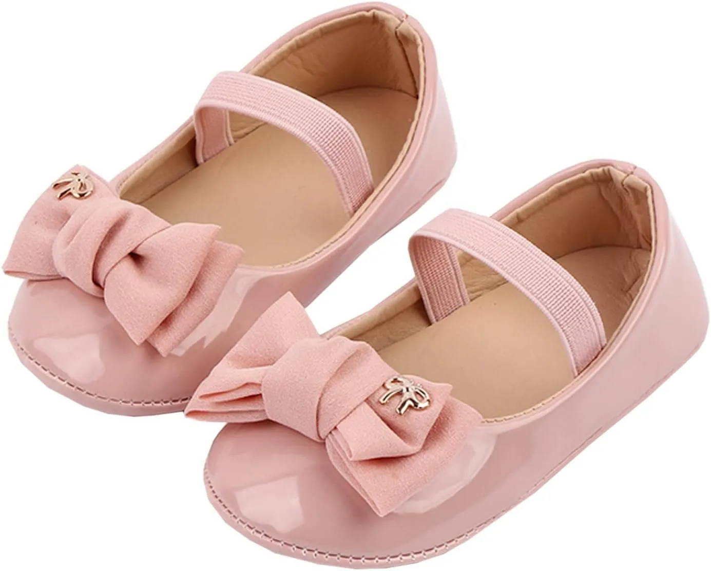 Infant Baby Girl Mary Jane Dress Shoes Bowknot Shoes Ballet Flats for Girl Wedding Party School Shoes
