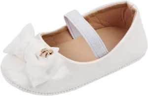 Infant Baby Girl Mary Jane Dress Shoes Bowknot Shoes Ballet Flats for Girl Wedding Party School Shoes