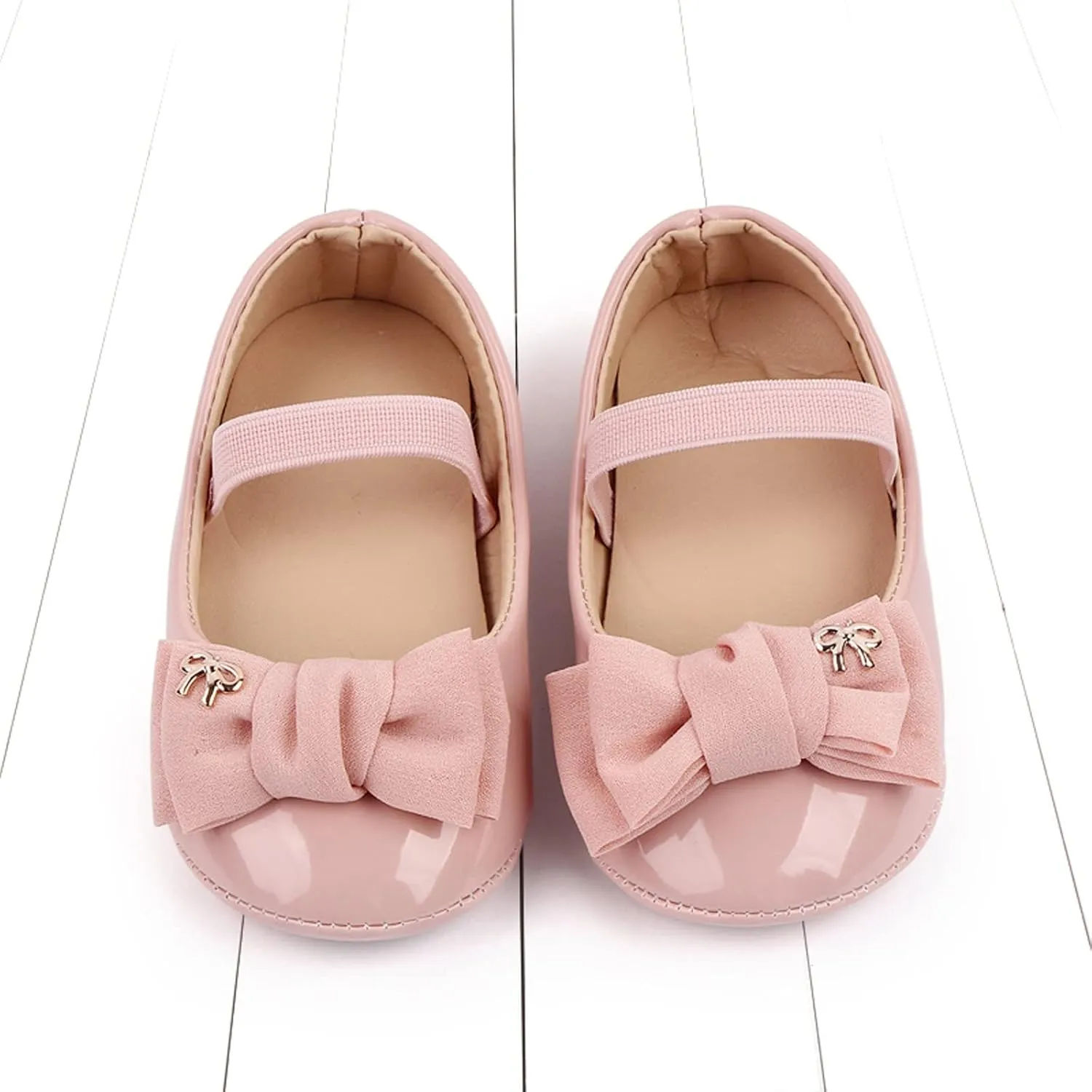 Infant Baby Girl Mary Jane Dress Shoes Bowknot Shoes Ballet Flats for Girl Wedding Party School Shoes