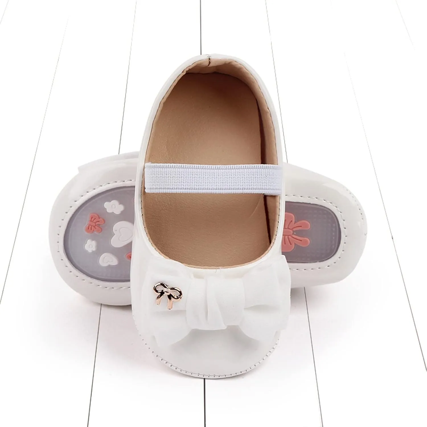 Infant Baby Girl Mary Jane Dress Shoes Bowknot Shoes Ballet Flats for Girl Wedding Party School Shoes