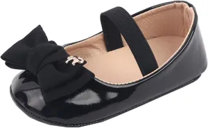 Infant Baby Girl Mary Jane Dress Shoes Bowknot Shoes Ballet Flats for Girl Wedding Party School Shoes
