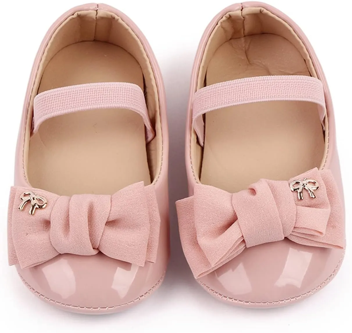 Infant Baby Girl Mary Jane Dress Shoes Bowknot Shoes Ballet Flats for Girl Wedding Party School Shoes