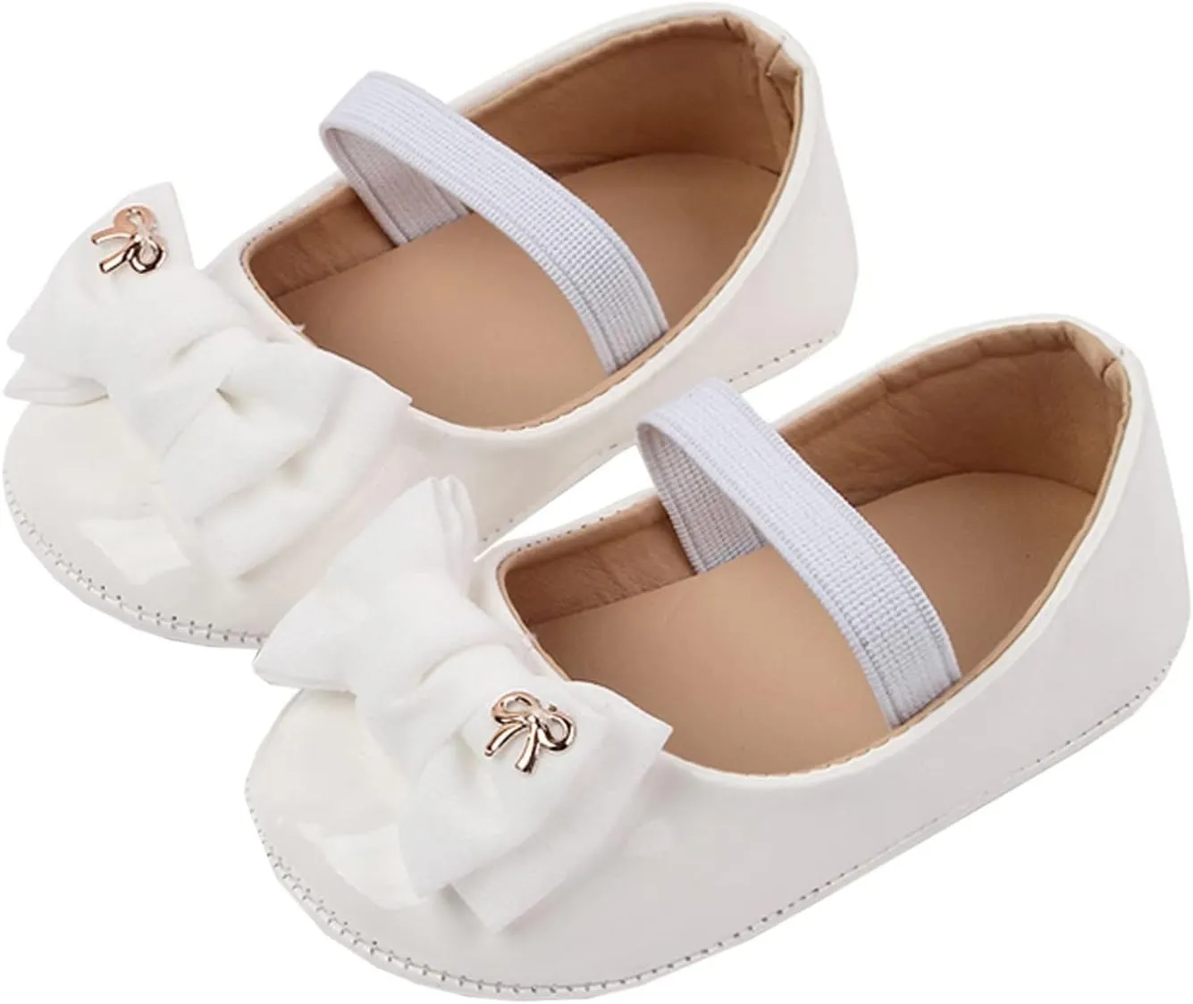 Infant Baby Girl Mary Jane Dress Shoes Bowknot Shoes Ballet Flats for Girl Wedding Party School Shoes