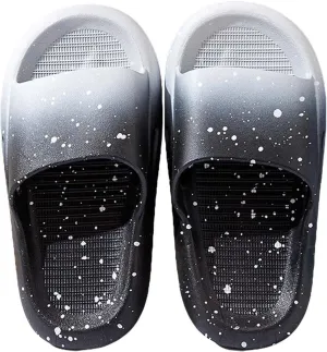 Kids Slides Boys Girls Toddlers Open Toe Slippers Cute Cartoon Sandals Cushioned Thick Sole Beach Pool Shoes