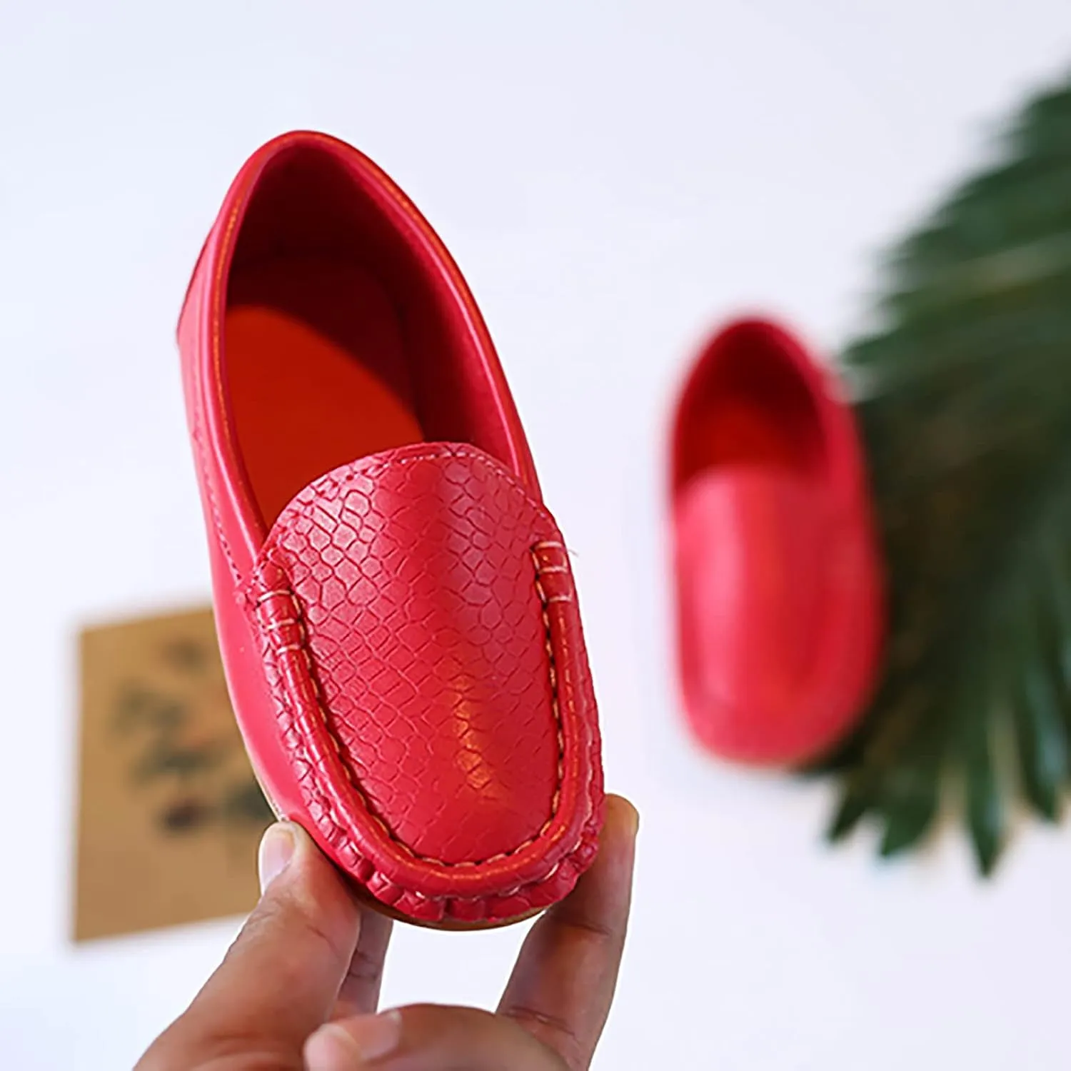 Kids Toddlers Boys Girls Loafers Casual Slip-On Moccasin Boat Dress Shoes Casual Shoes Formal Shoes Leather Flats