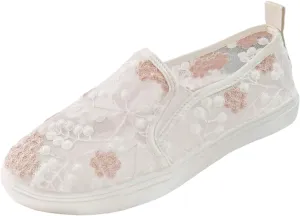 Ladies Casual Floral Pattern Hollow Out Breathable Mesh Large Size Lightweight Non Slip Casual Shoes Women Sandals Home