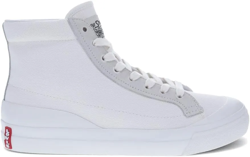 Levi's Mens LS1 Canvas and Suede Hightop Casual Sneaker Shoe