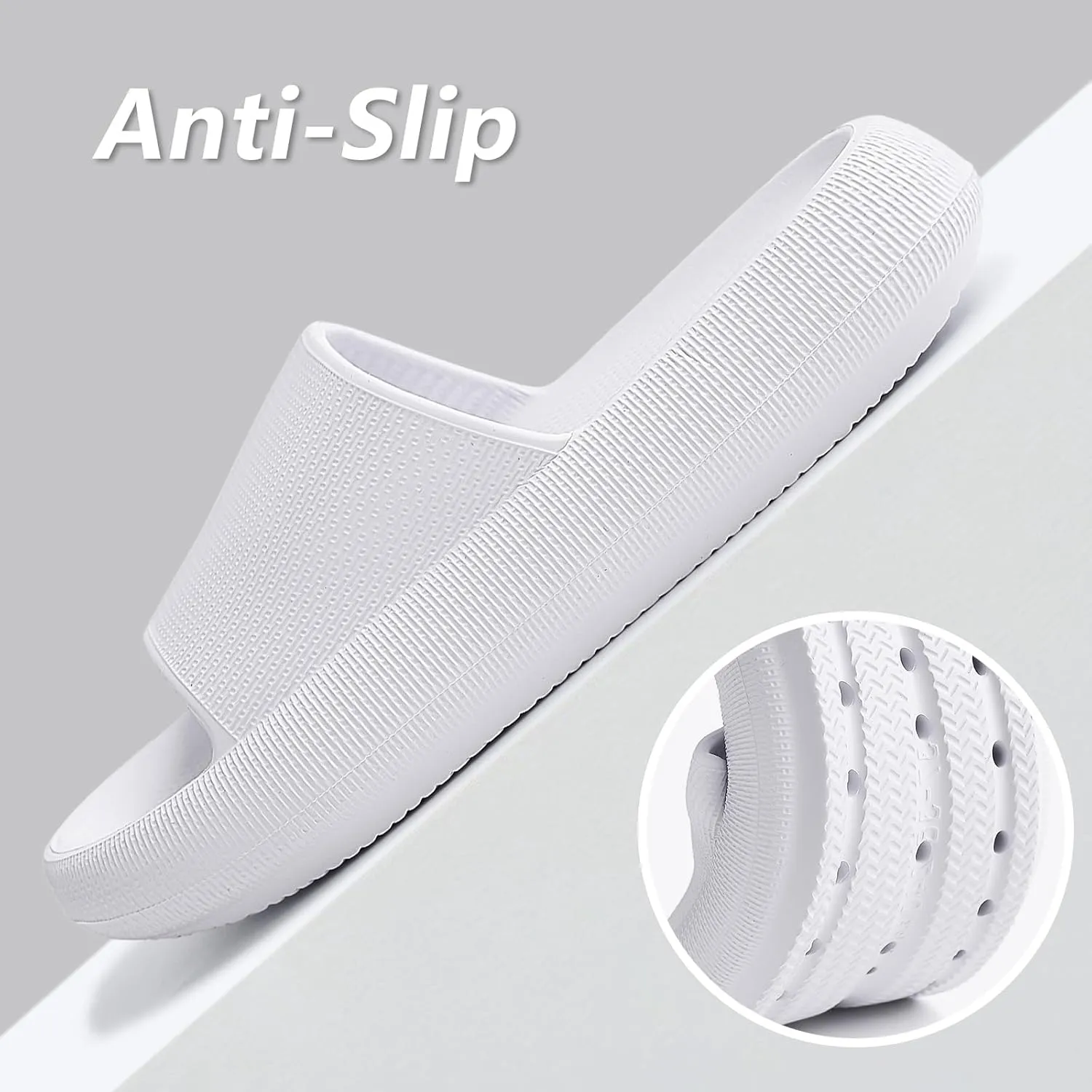 Menore Slippers for Women and Men Quick Drying, Parent-Child EVA Open Toe Soft Slippers, Non-Slip Soft Shower Spa Bath Pool Gym Beach House Sandals for Indoor & Outdoor