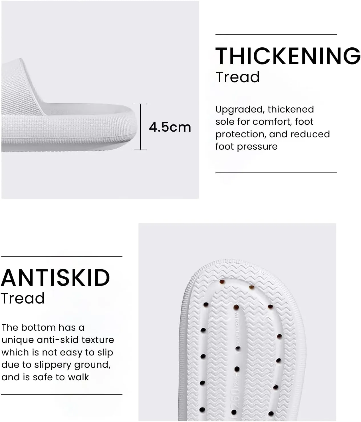 Menore Slippers for Women and Men Quick Drying, Parent-Child EVA Open Toe Soft Slippers, Non-Slip Soft Shower Spa Bath Pool Gym Beach House Sandals for Indoor & Outdoor