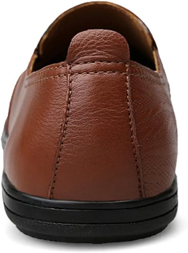 Minishion Casual Loafers Men Poited Slip on Office Shoes 2088#