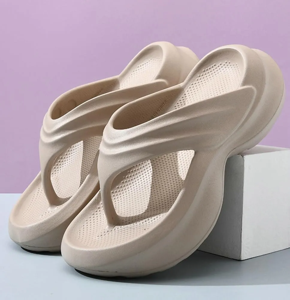 Molodo Thick Sole Flip-flops for Women EVA Soft Slippers Non-slip Sandals Outdoor Indoor Beach Pool Slides Summer