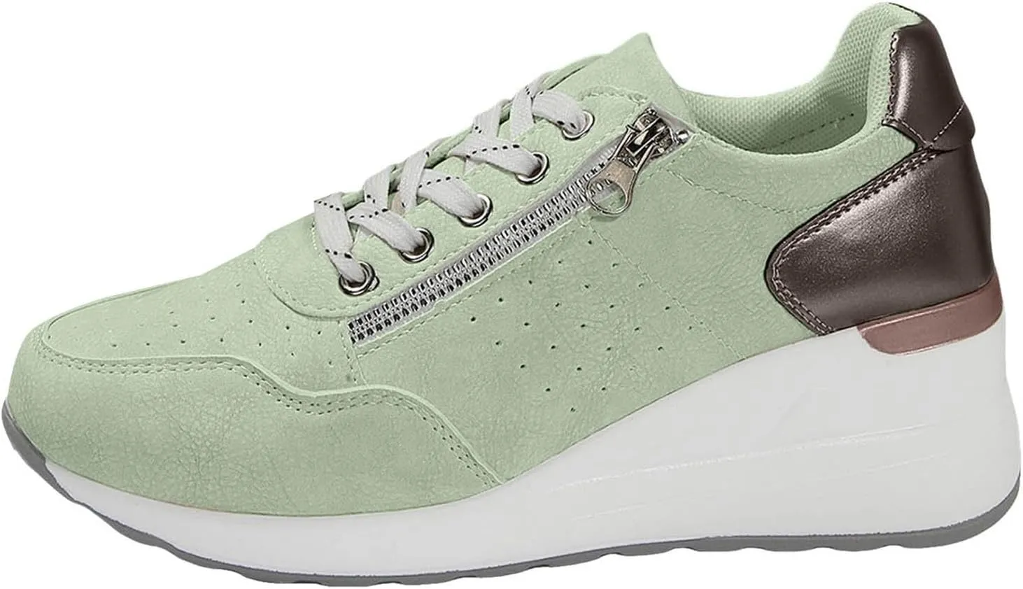 New Casual Women's Shoes Sneakers Lace Up Thick Soled Large Size Single Shoes Womens Casual Shoes Wide Width
