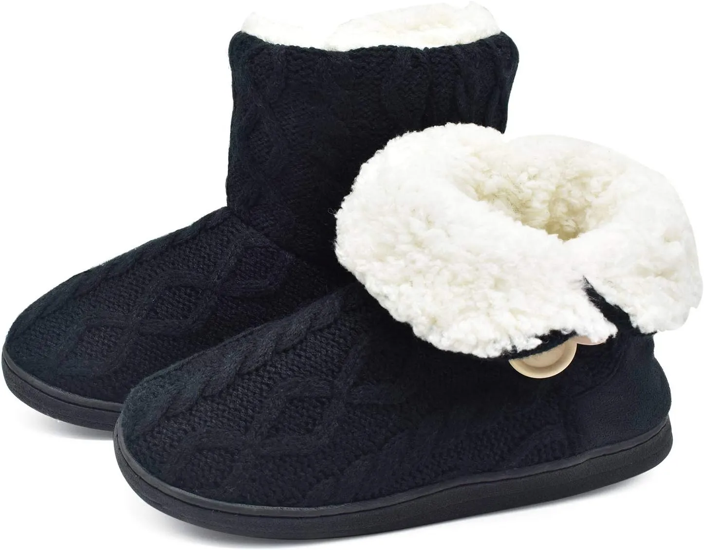 ONCAI Women's Slippers Comfort Knit Boots Winter Warm Outdoor Indoor Shoes