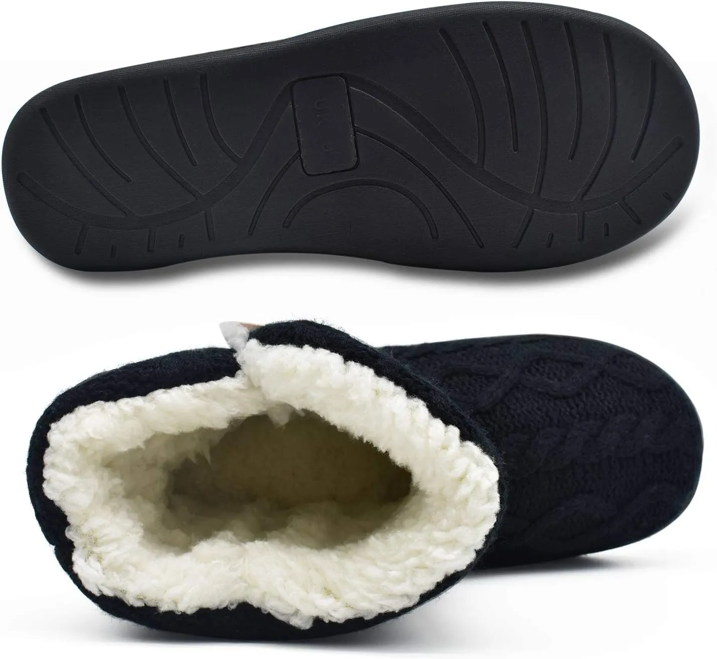 ONCAI Women's Slippers Comfort Knit Boots Winter Warm Outdoor Indoor Shoes