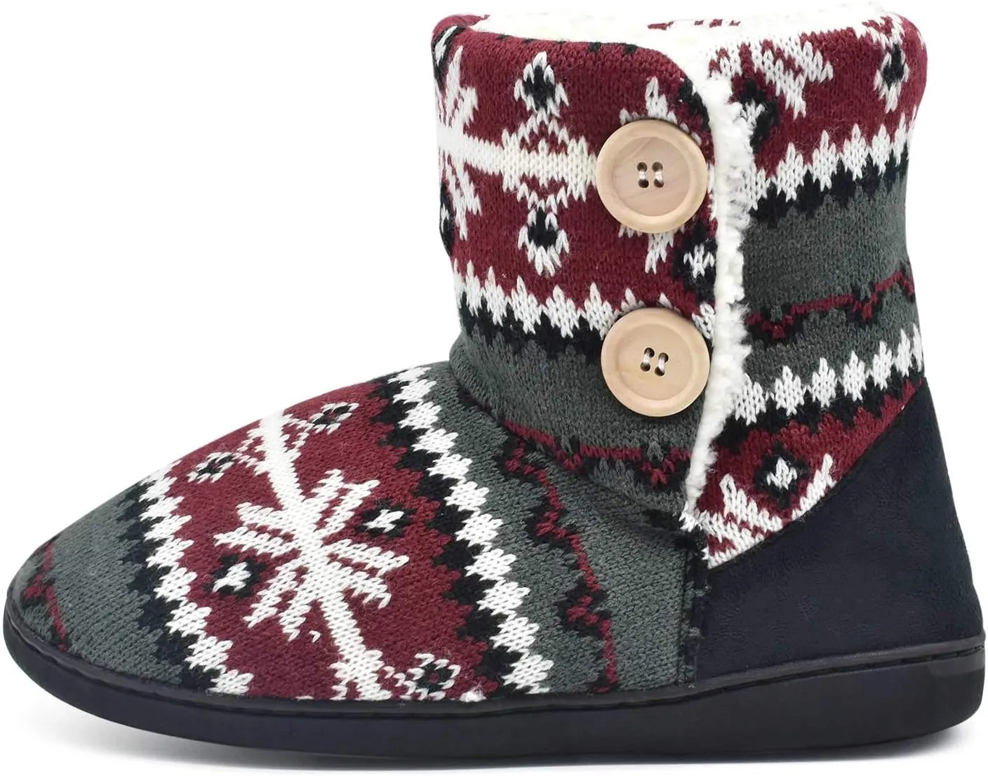 ONCAI Women's Slippers Comfort Knit Boots Winter Warm Outdoor Indoor Shoes