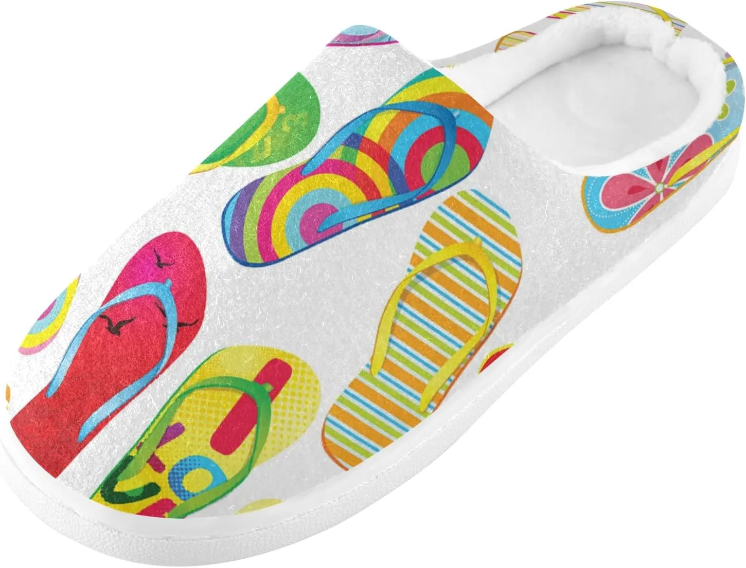 Oyihfvs Unisex Memory Foam Warm Slippers Comfort Soft Casual Shoes for Indoor Outdoor S-XXXL