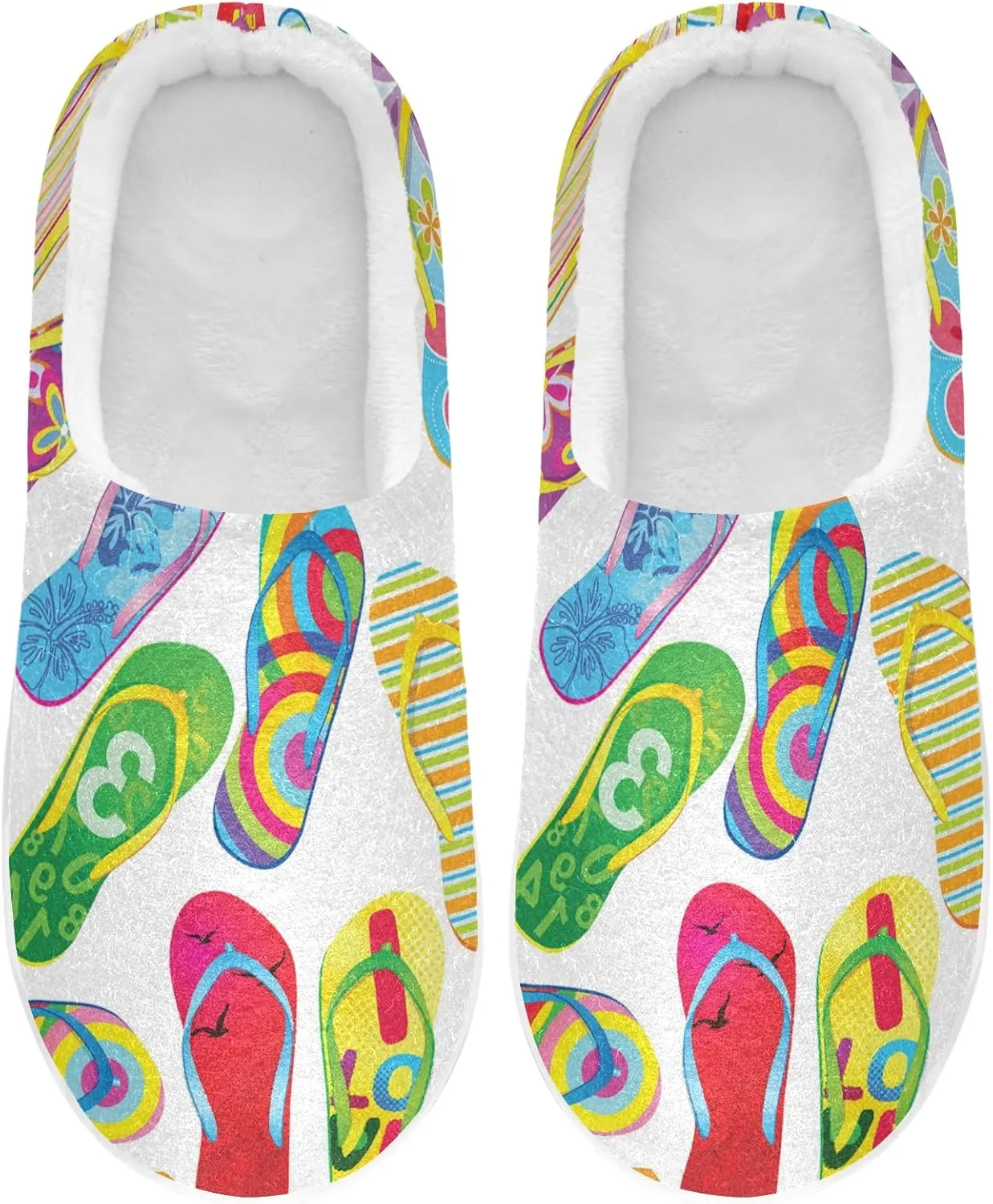 Oyihfvs Unisex Memory Foam Warm Slippers Comfort Soft Casual Shoes for Indoor Outdoor S-XXXL