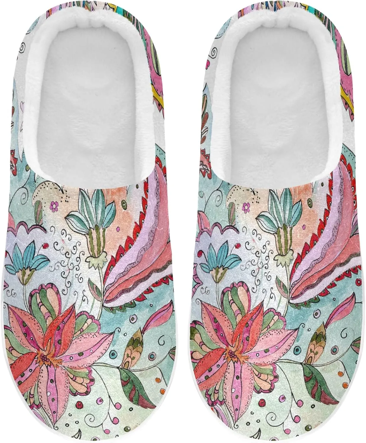 Oyihfvs Unisex Memory Foam Warm Slippers Comfort Soft Casual Shoes for Indoor Outdoor S-XXXL