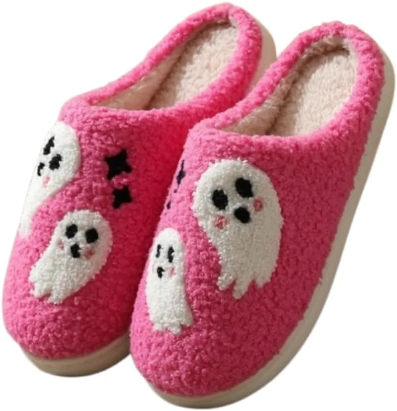 Premium Comfort Fleece Thermal Non Slip Women's Fuzzy House Slippers Indoor Soft Warm Cute Kawaii Shoes Cushion Sole