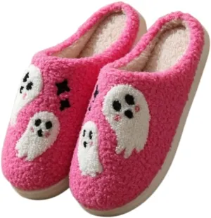 Premium Comfort Fleece Thermal Non Slip Women's Fuzzy House Slippers Indoor Soft Warm Cute Kawaii Shoes Cushion Sole