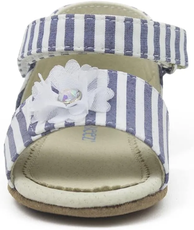 Robeez First Kicks Baby Girl and Unisex Sandals for Infant/Toddlers - 0-24 Months
