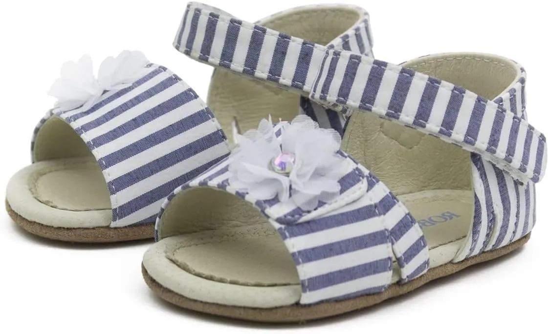 Robeez First Kicks Baby Girl and Unisex Sandals for Infant/Toddlers - 0-24 Months