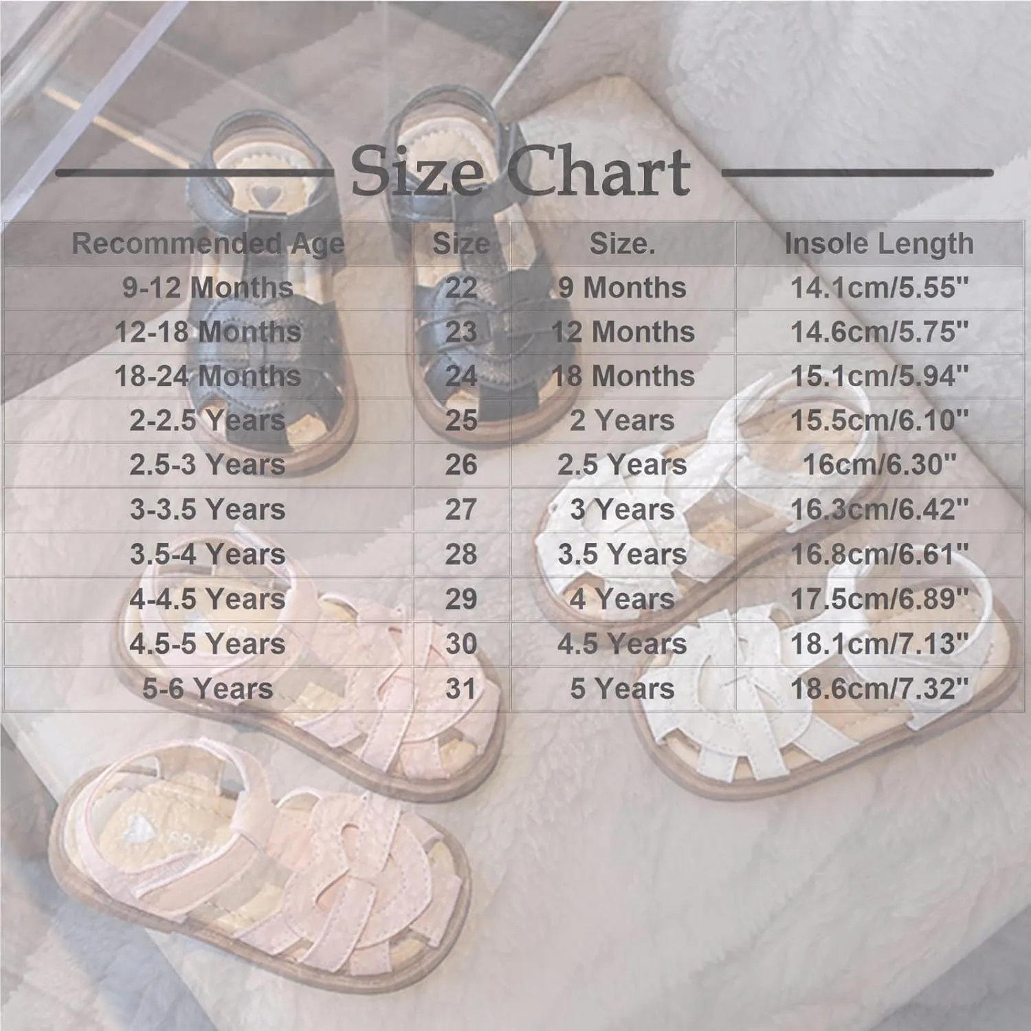 Sandals Toddler Girl Comfy Close Toe Slides Outdoor/Indoor Shoes for Little Kid Solid Color Footwear