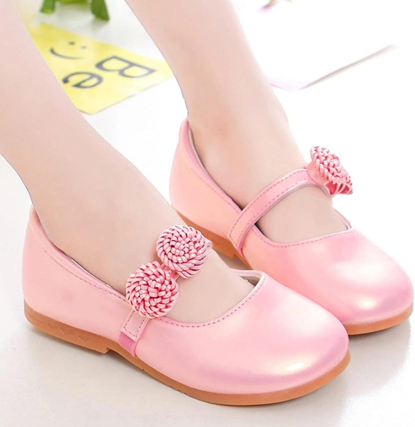 School Shoes for Girls Girls Dress Shoes Mary Jane Shoes for Girls Wedding Party Flower Girl Shoes Ballet Flats