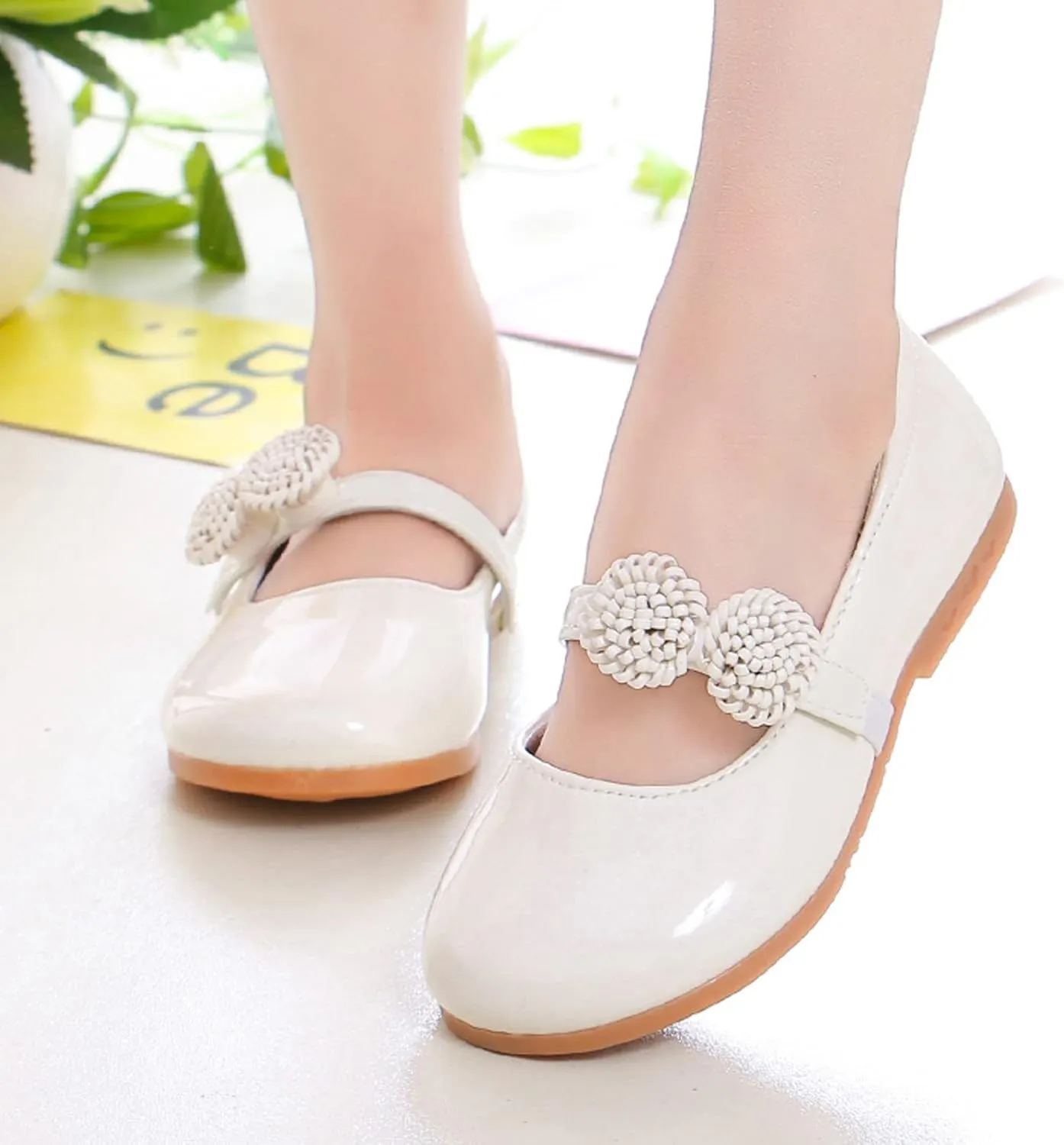 School Shoes for Girls Girls Dress Shoes Mary Jane Shoes for Girls Wedding Party Flower Girl Shoes Ballet Flats