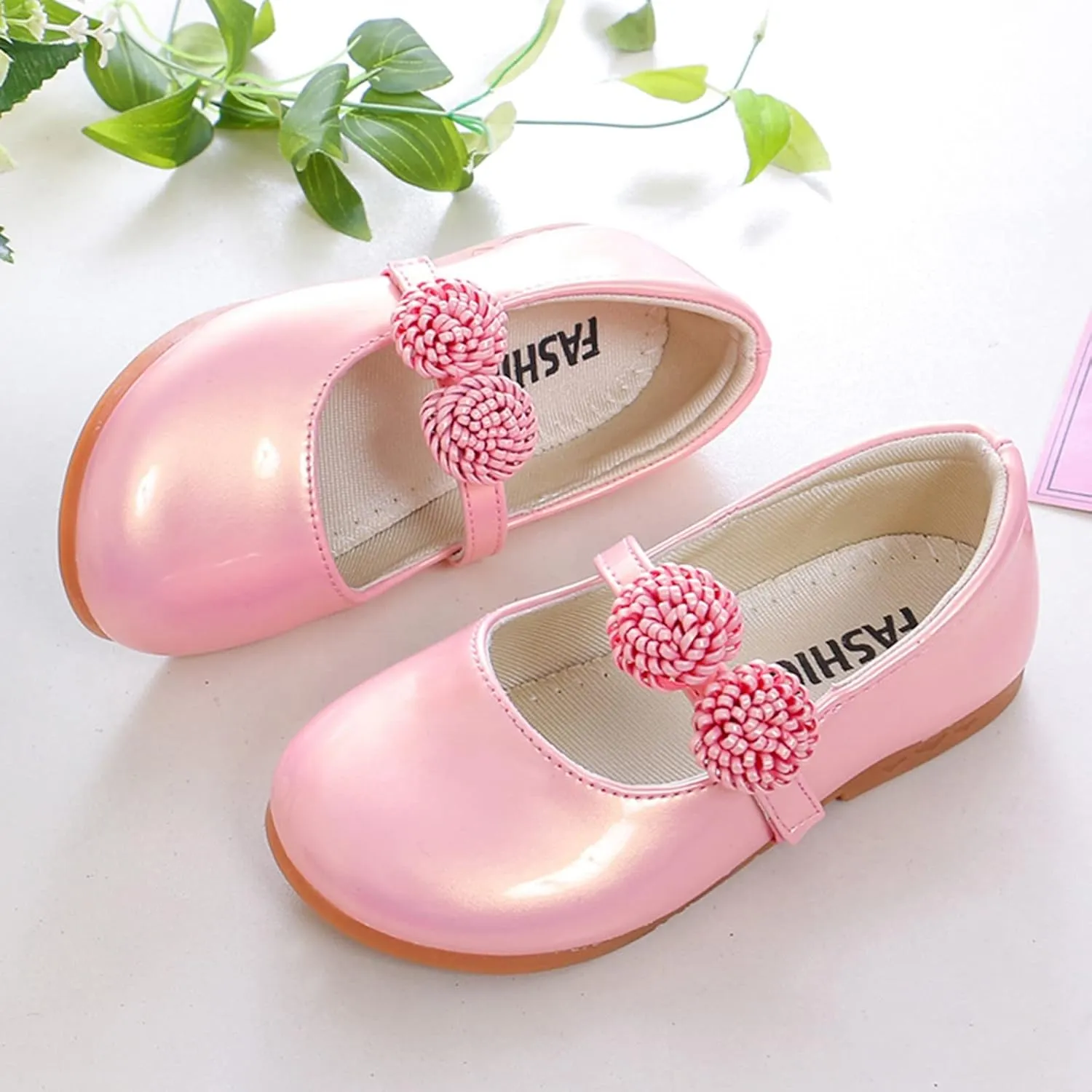 School Shoes for Girls Girls Dress Shoes Mary Jane Shoes for Girls Wedding Party Flower Girl Shoes Ballet Flats