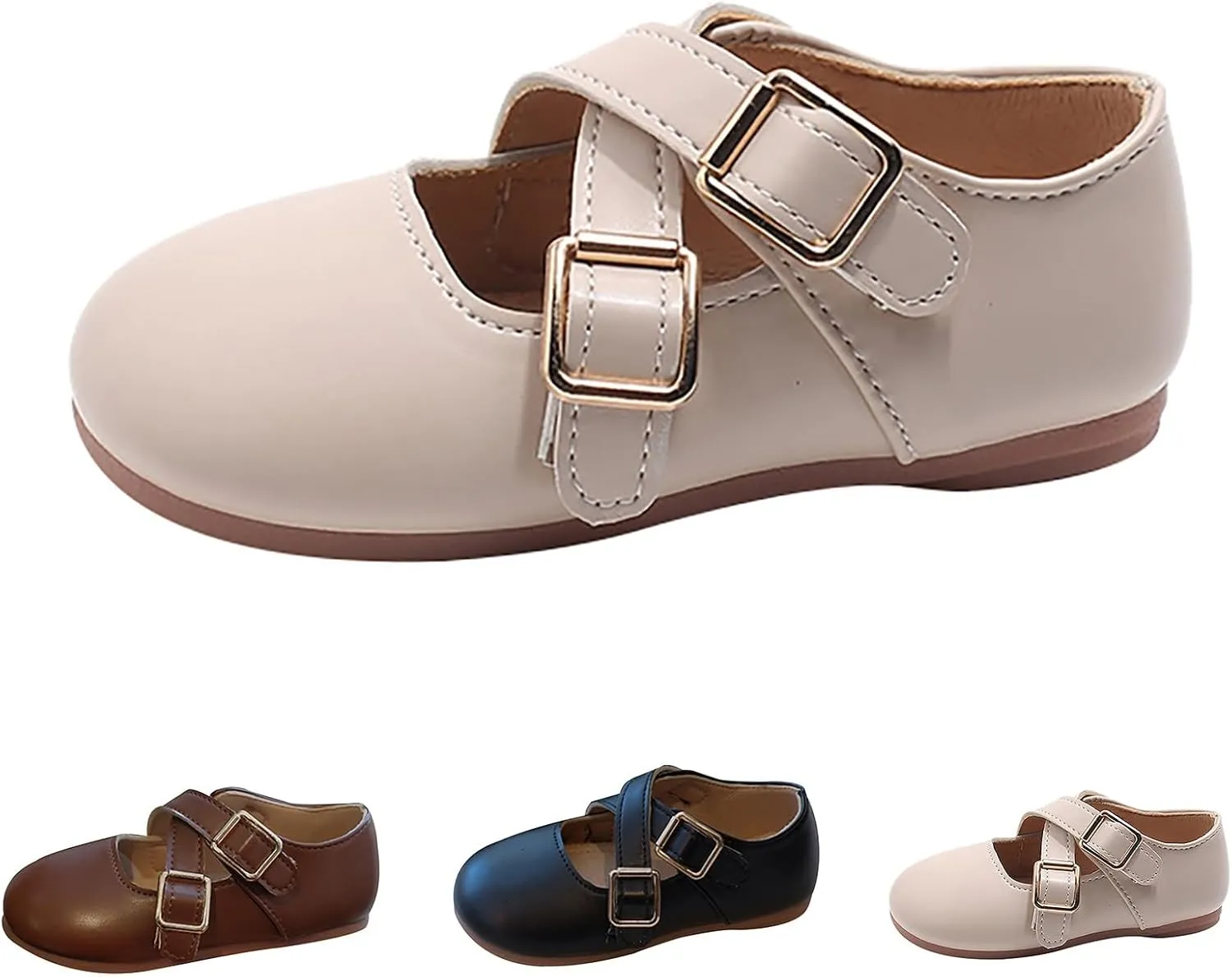 Shoes for Babys Little Girls Mary Jane School Uniform Shoes Buckle Strap Dress Flats Moccasins Toddler Dress Shoes School Girl Shoes