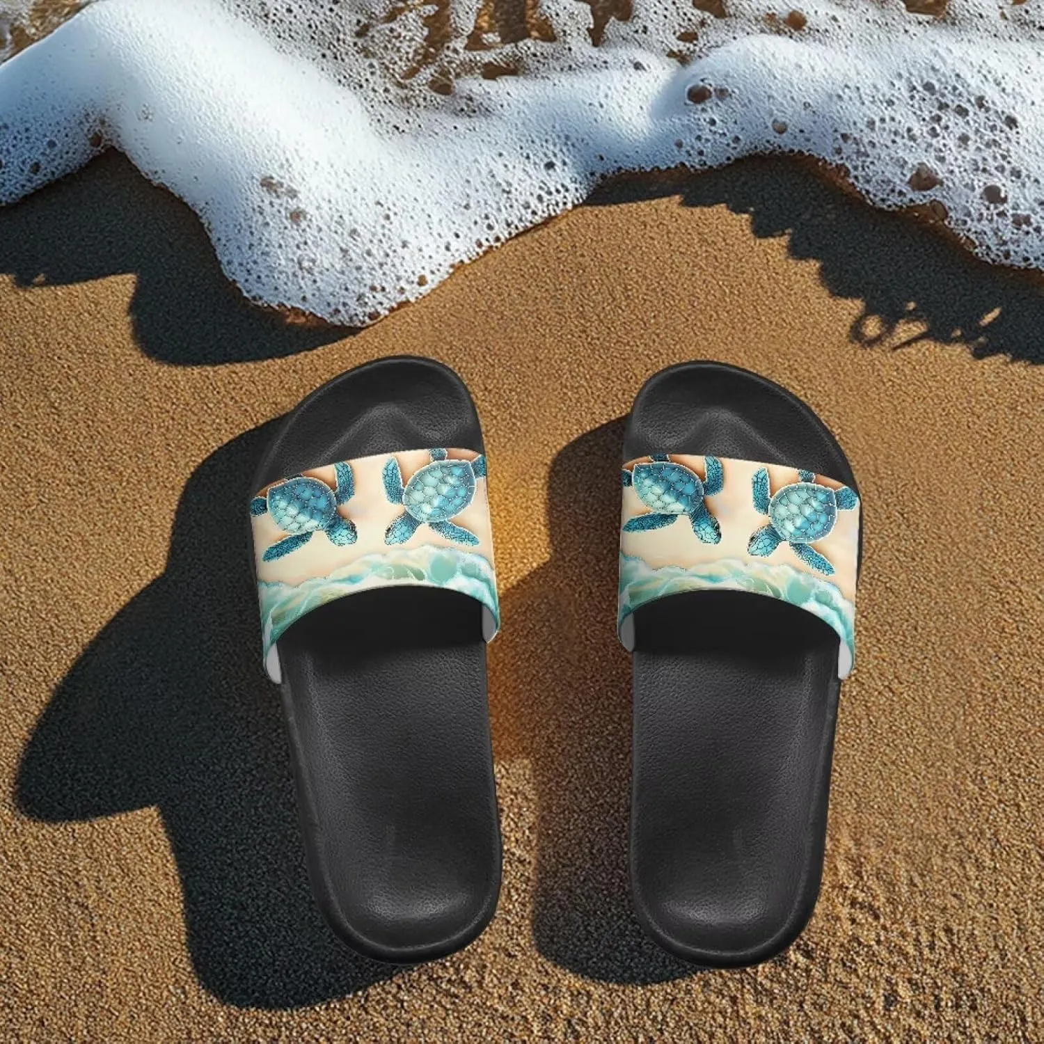 Summer Slide for Women Slip on Sandals Lightweight Cloud Soft Slippers Non-Slip Shower Slipper SizeUS 5-12.5