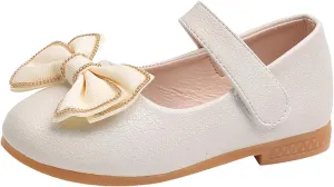 Toddler Girls Dress Shoes Flower Girl Little Kids Mary Jane Ballet Flats Bows Wedding Party School Communion Shoes