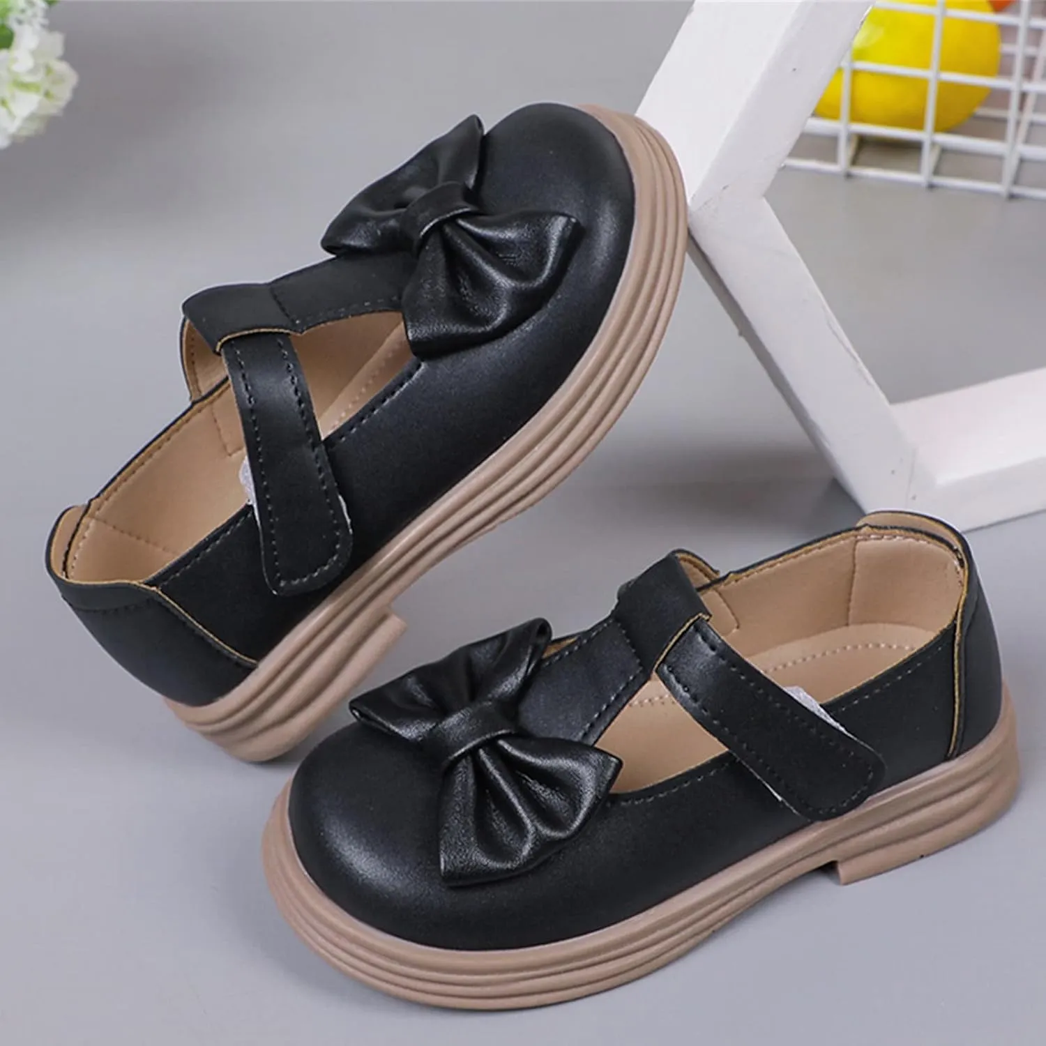 Toddler Girls Mary Jane Dress Shoes Ballet Flat𝘀 for Little Kid Par𝘁y School 𝗢xford Shoes Preschool Shoes Girls