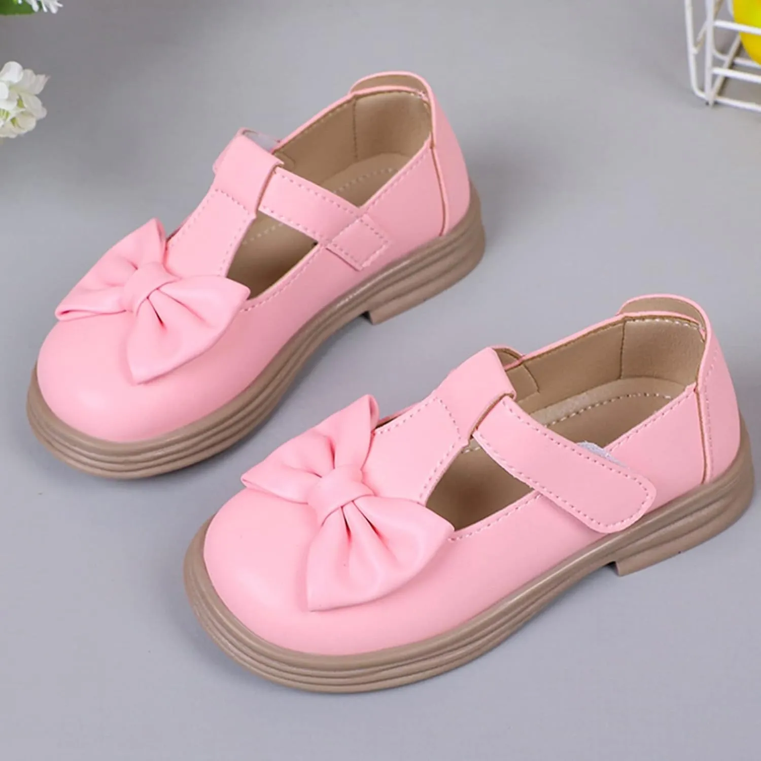 Toddler Girls Mary Jane Dress Shoes Ballet Flat𝘀 for Little Kid Par𝘁y School 𝗢xford Shoes Preschool Shoes Girls