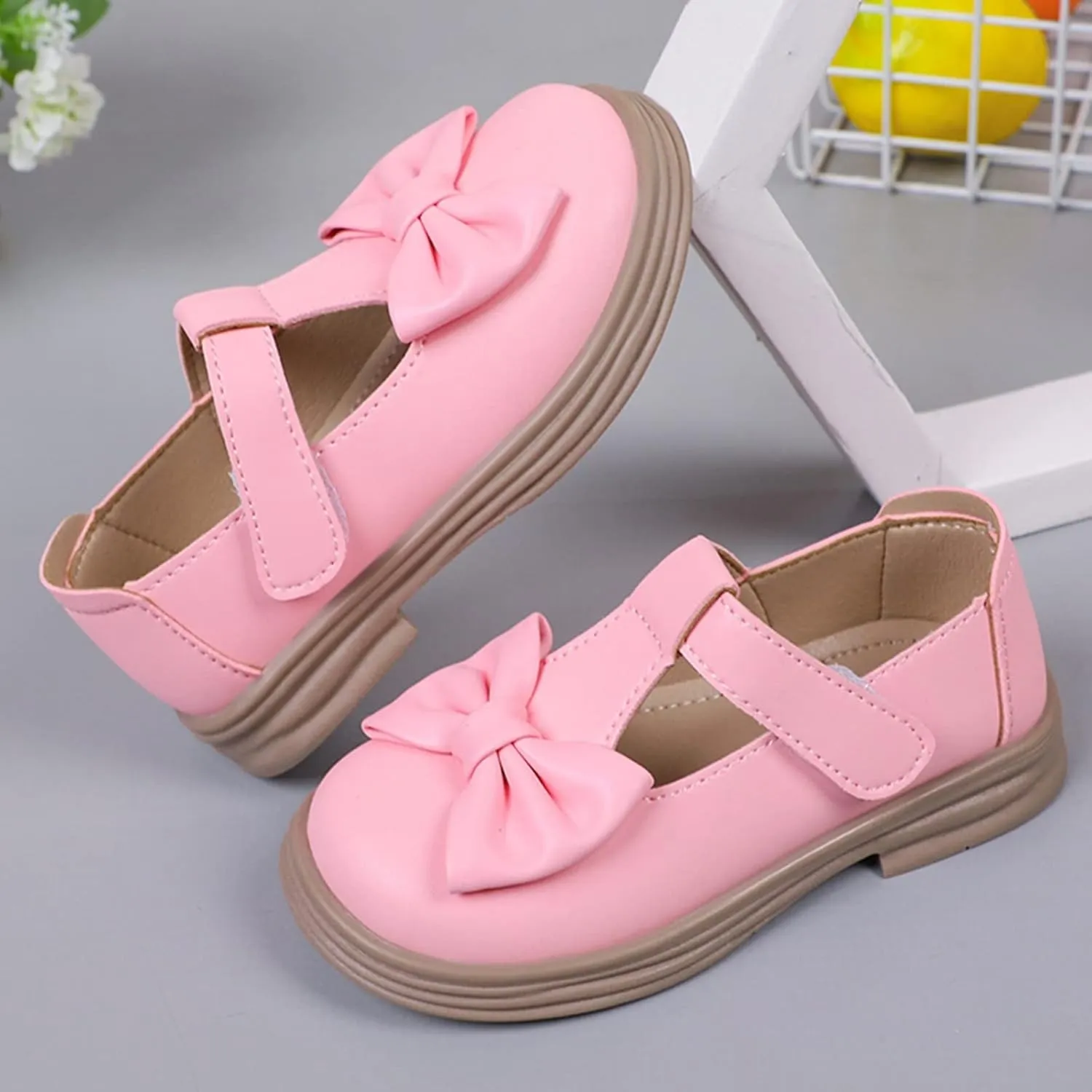 Toddler Girls Mary Jane Dress Shoes Ballet Flat𝘀 for Little Kid Par𝘁y School 𝗢xford Shoes Preschool Shoes Girls
