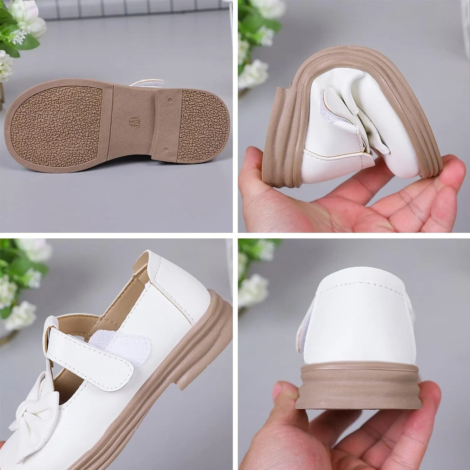 Toddler Girls Mary Jane Dress Shoes Ballet Flat𝘀 for Little Kid Par𝘁y School 𝗢xford Shoes Preschool Shoes Girls