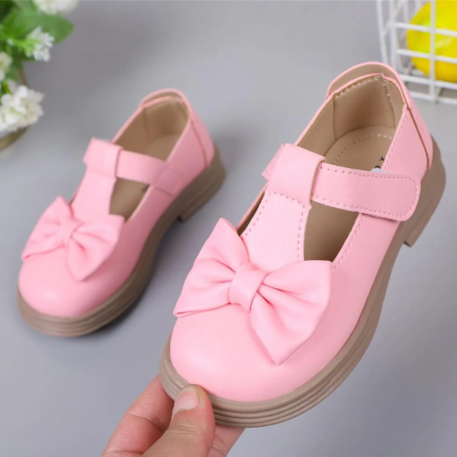 Toddler Girls Mary Jane Dress Shoes Ballet Flat𝘀 for Little Kid Par𝘁y School 𝗢xford Shoes Preschool Shoes Girls