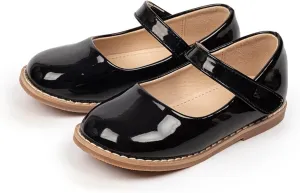 Toddler Girls Mary Jane Dress Shoes Ballet Flat𝘀 Little Girls Soft Leather Slip-On Princess Wedding Par𝘁y Shoes
