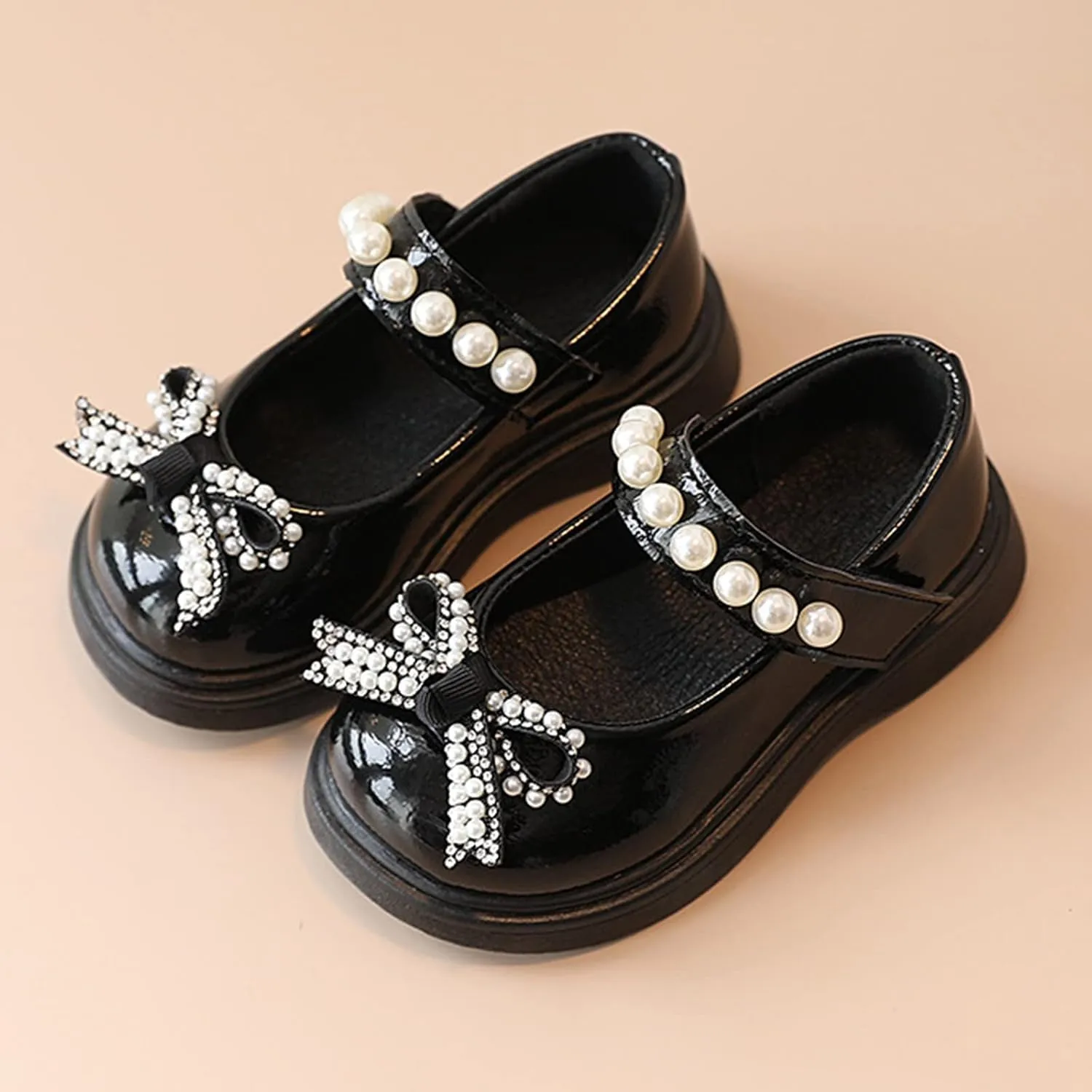 Toddler Platform Mary Jane Shoes Bow Girls Dress Shoes Little Girl School Uniform Oxford Shoes for Girl Flats