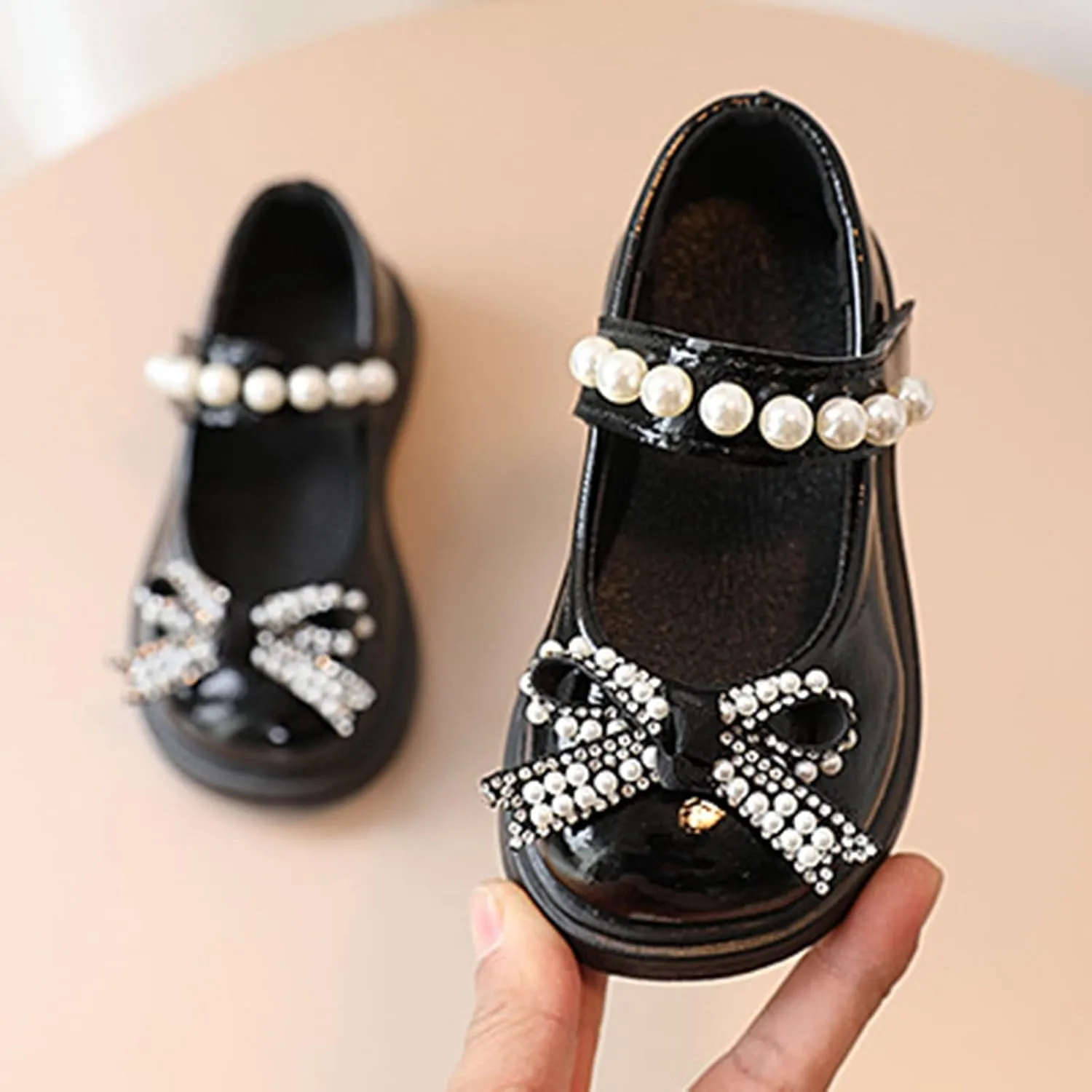 Toddler Platform Mary Jane Shoes Bow Girls Dress Shoes Little Girl School Uniform Oxford Shoes for Girl Flats