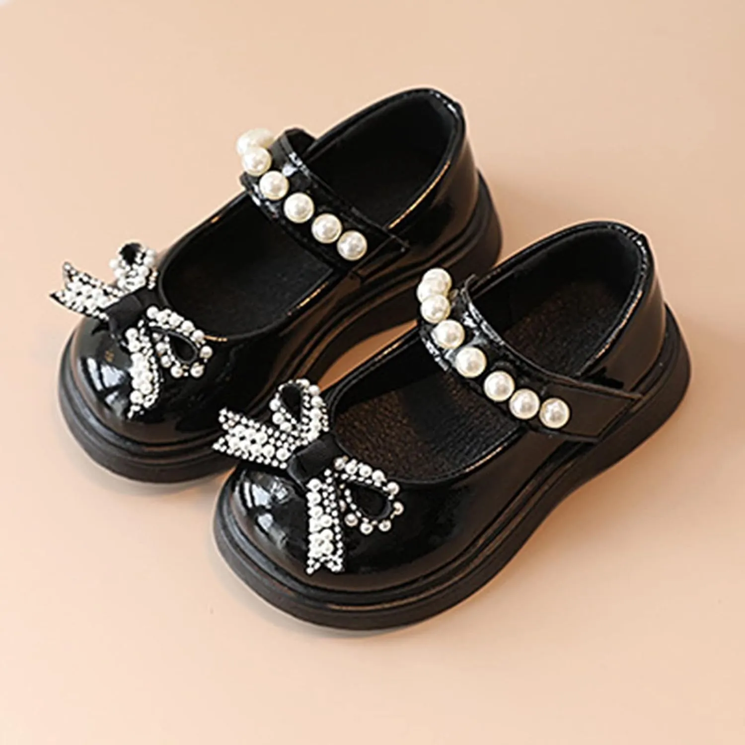 Toddler Platform Mary Jane Shoes Bow Girls Dress Shoes Little Girl School Uniform Oxford Shoes for Girl Flats