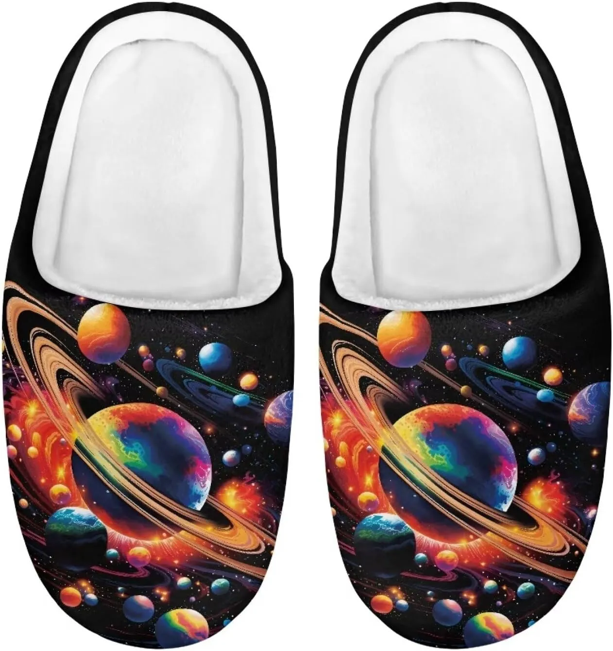 Veniyate Plush Warm Slippers for Girls Boys Kids Toddlers Winter Indoor House Home Shoes