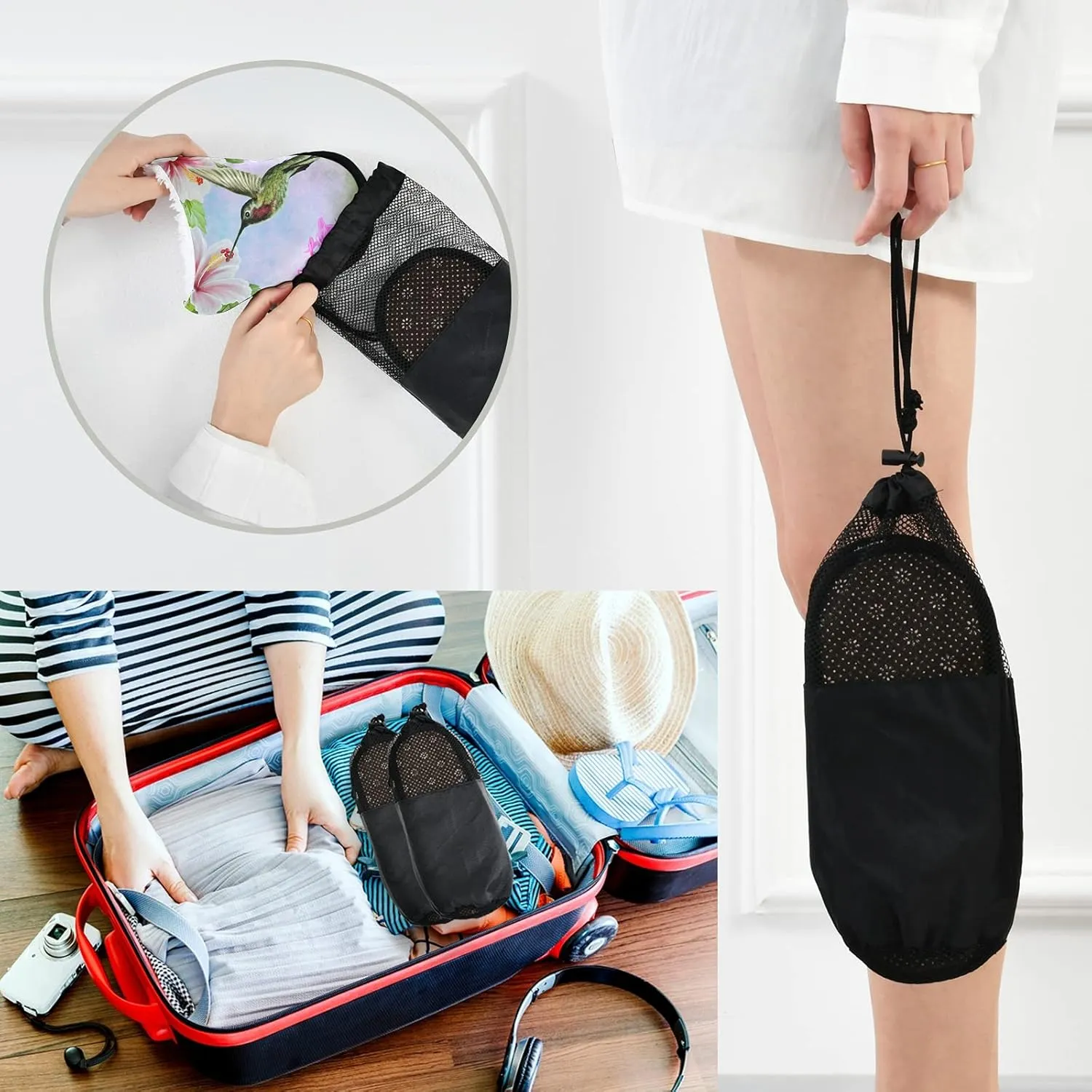 Visesunny Stylish Men Women Slippers - Unisex Adults House Shoes Lightweight Indoor Travel Warm Slippers