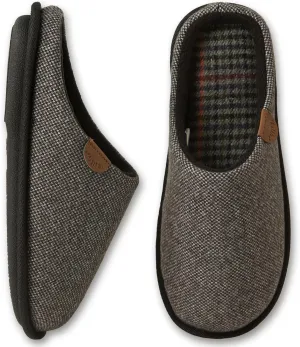 WALKFUN Men's Memory Foam Slippers - Comfortable Indoor Shoes, Two-Tone Home Slippers for Bedroom, Spa, Office