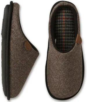 WALKFUN Men's Memory Foam Slippers - Comfortable Indoor Shoes, Two-Tone Home Slippers for Bedroom, Spa, Office