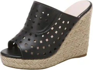 Wedge Sandals for Women Platform Slope Heels Summer Mule Slip on Clog Comfortable Soft Slippers with Arch Support Cork Sandals