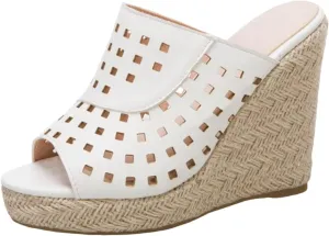 Wedge Sandals for Women Platform Slope Heels Summer Mule Slip on Clog Comfortable Soft Slippers with Arch Support Cork Sandals