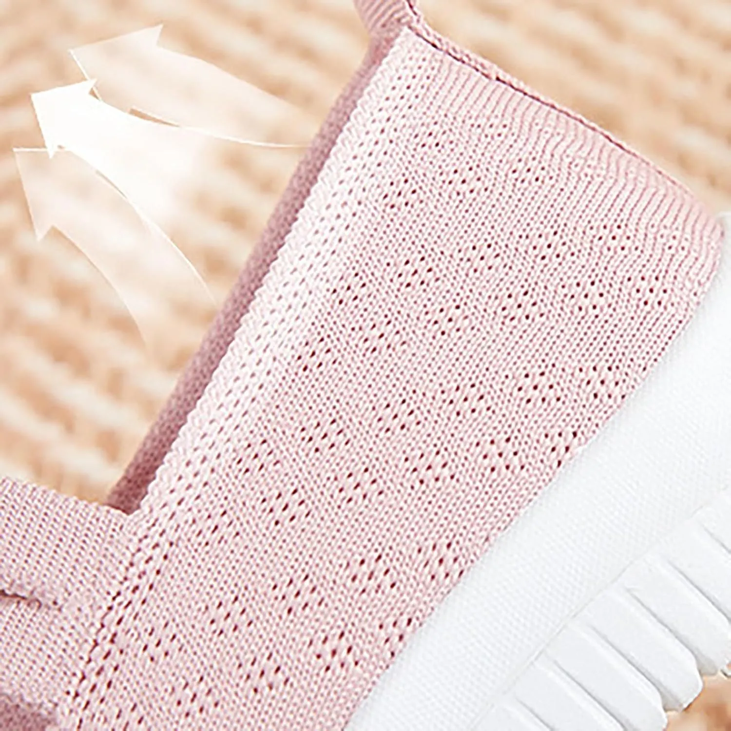 Women Flat Shoes Loafers Breathable Woven Go Walking Soft Orthopedic Shoes Slip On Foam Shoes Arch Support Sneakers