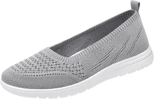 Women Flat Shoes Soft Orthopedic Shoes Round Toe Breathable Go Walking Slip On Casual Shoes Walking Dress Shoes Canvas